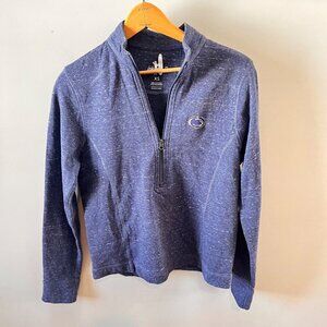 Johnnie O Women's Penn State Heathered Blue Pull-over 1/4 Zip sweater-‎ Size XS